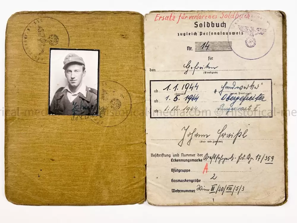 HEER SOLDBUCH - PANZER JÄGER ABTEILUNG 100 - 100 JÁGER DIVISION - STALINGRAD