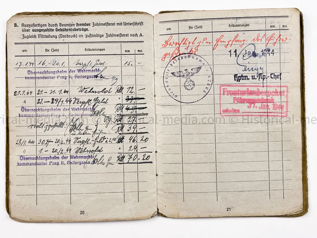 HEER SOLDBUCH - PANZER JÄGER ABTEILUNG 100 - 100 JÁGER DIVISION - STALINGRAD