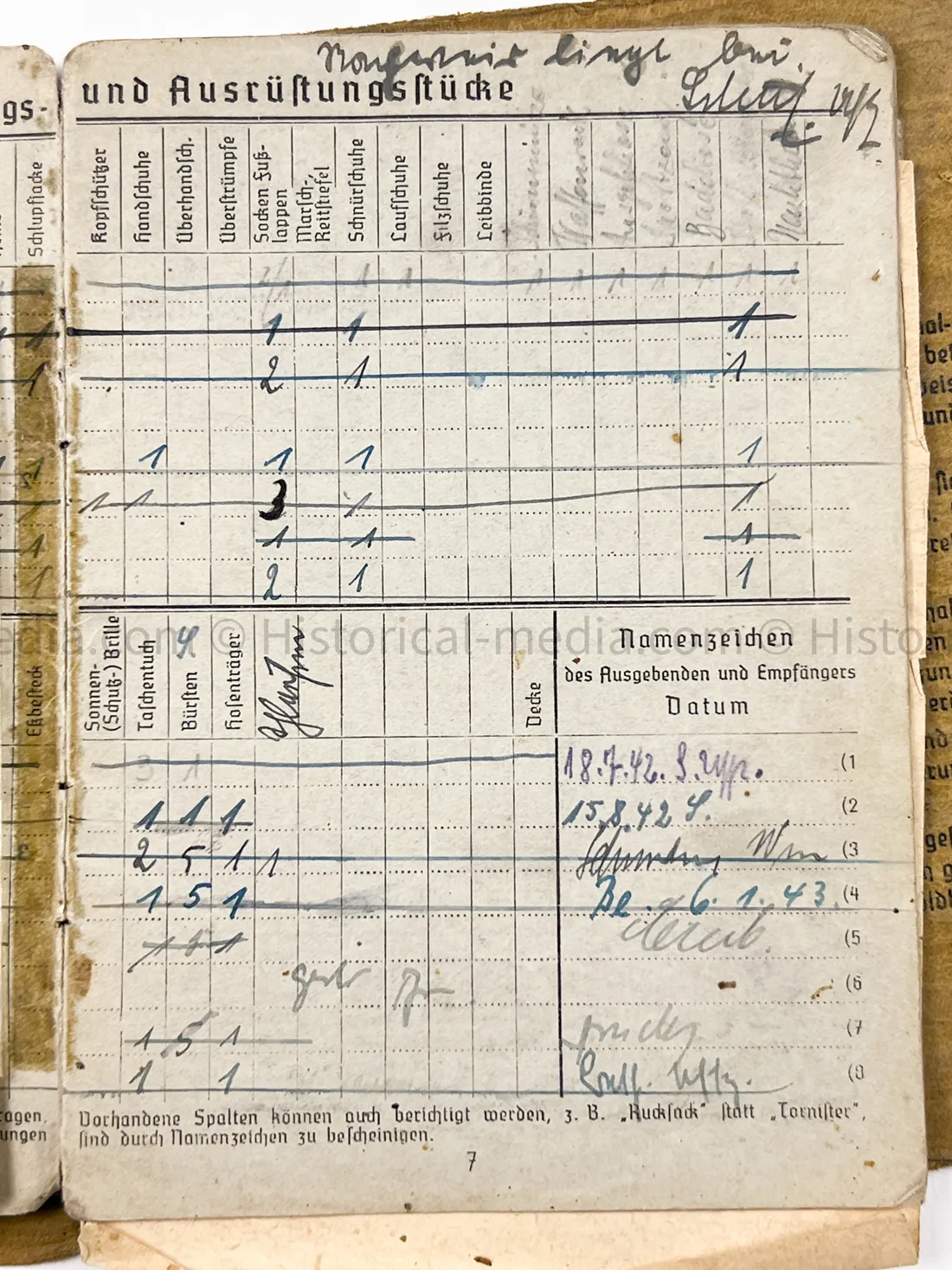 HEER SOLDBUCH - STURMGESCHÜTZ ABTEILUNG 239 - G43 RIFLE ENTRY
