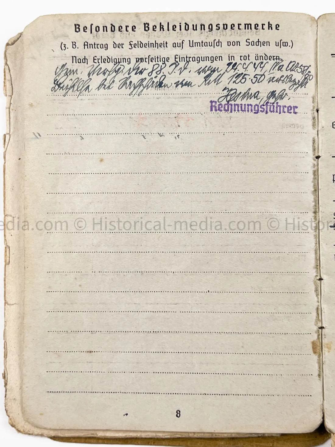 HEER SOLDBUCH - STURMGESCHÜTZ ABTEILUNG 239 - G43 RIFLE ENTRY