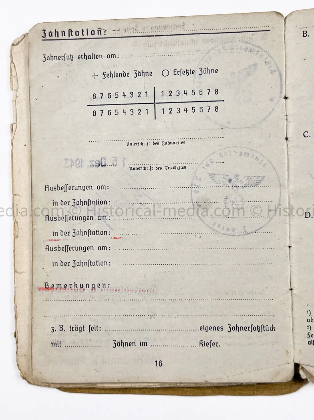 HEER SOLDBUCH - STURMGESCHÜTZ ABTEILUNG 239 - G43 RIFLE ENTRY