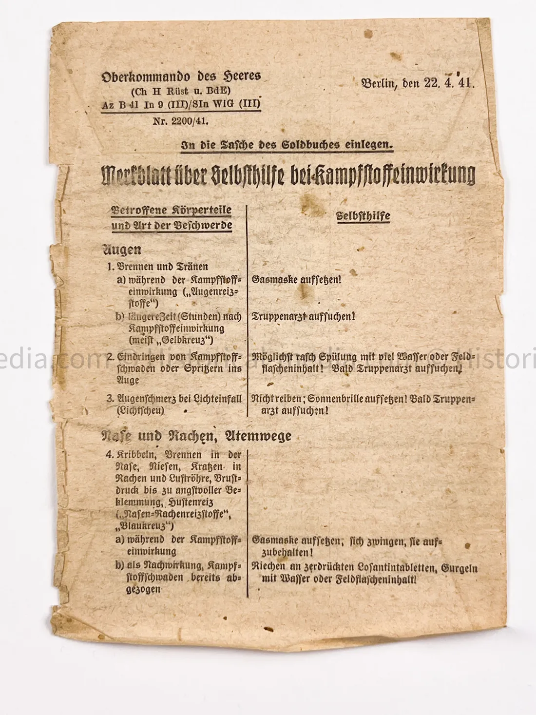 HEER SOLDBUCH - STURMGESCHÜTZ ABTEILUNG 239 - G43 RIFLE ENTRY
