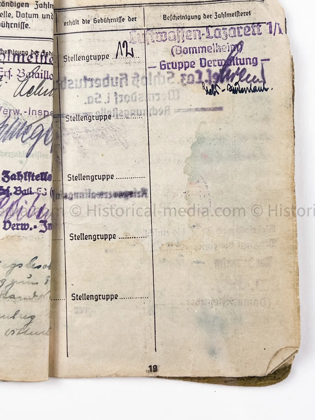 HEER SOLDBUCH - FELDJÄGER REGIMENT (MOT.) 2 - MILITARY POLICE - RARE!