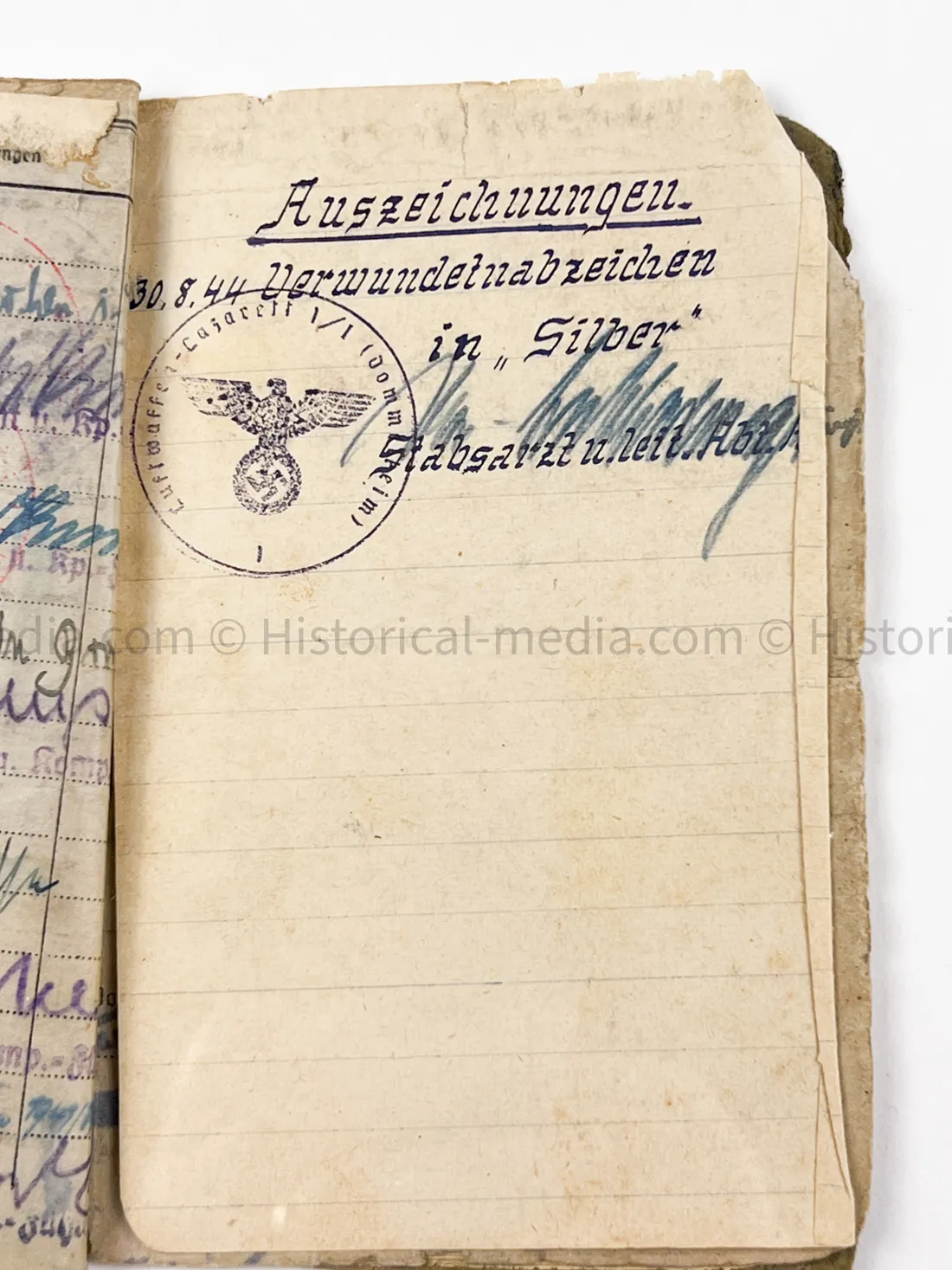 HEER SOLDBUCH - FELDJÄGER REGIMENT (MOT.) 2 - MILITARY POLICE - RARE!