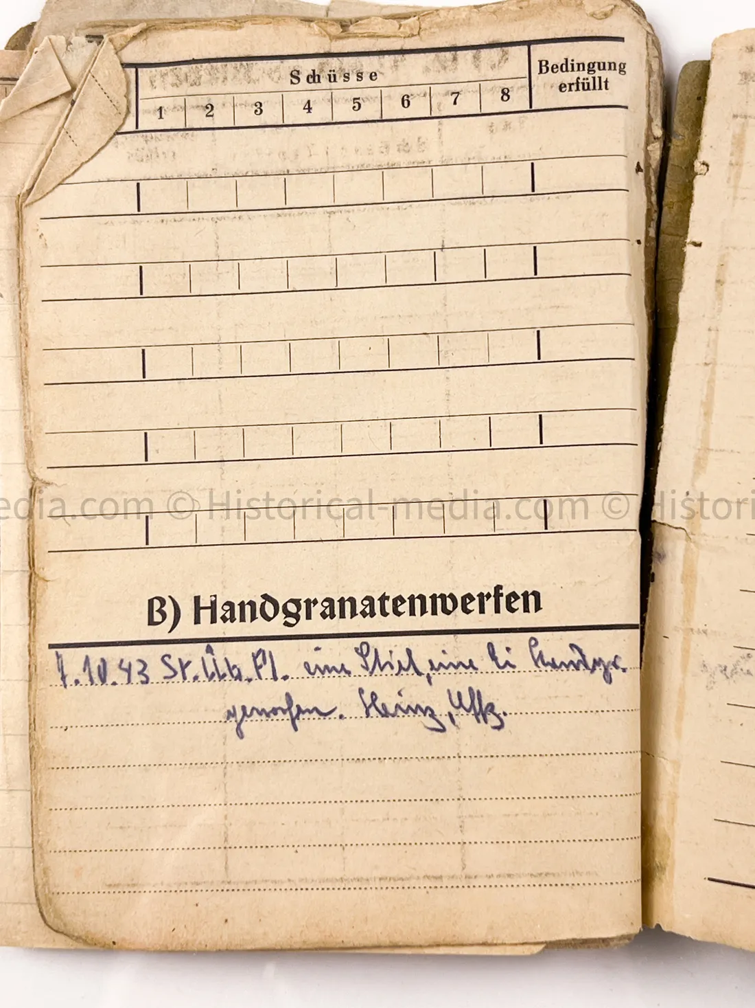 HEER SOLDBUCH - FELDJÄGER REGIMENT (MOT.) 2 - MILITARY POLICE - RARE!