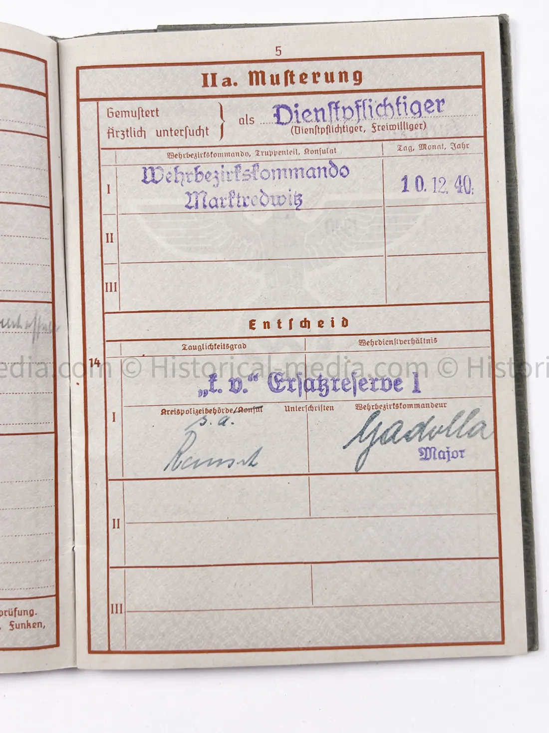 HEER WEHRPASS - STURMGESCHÜTZ BATTERIE 659 & 287 - KIA RUSSIA