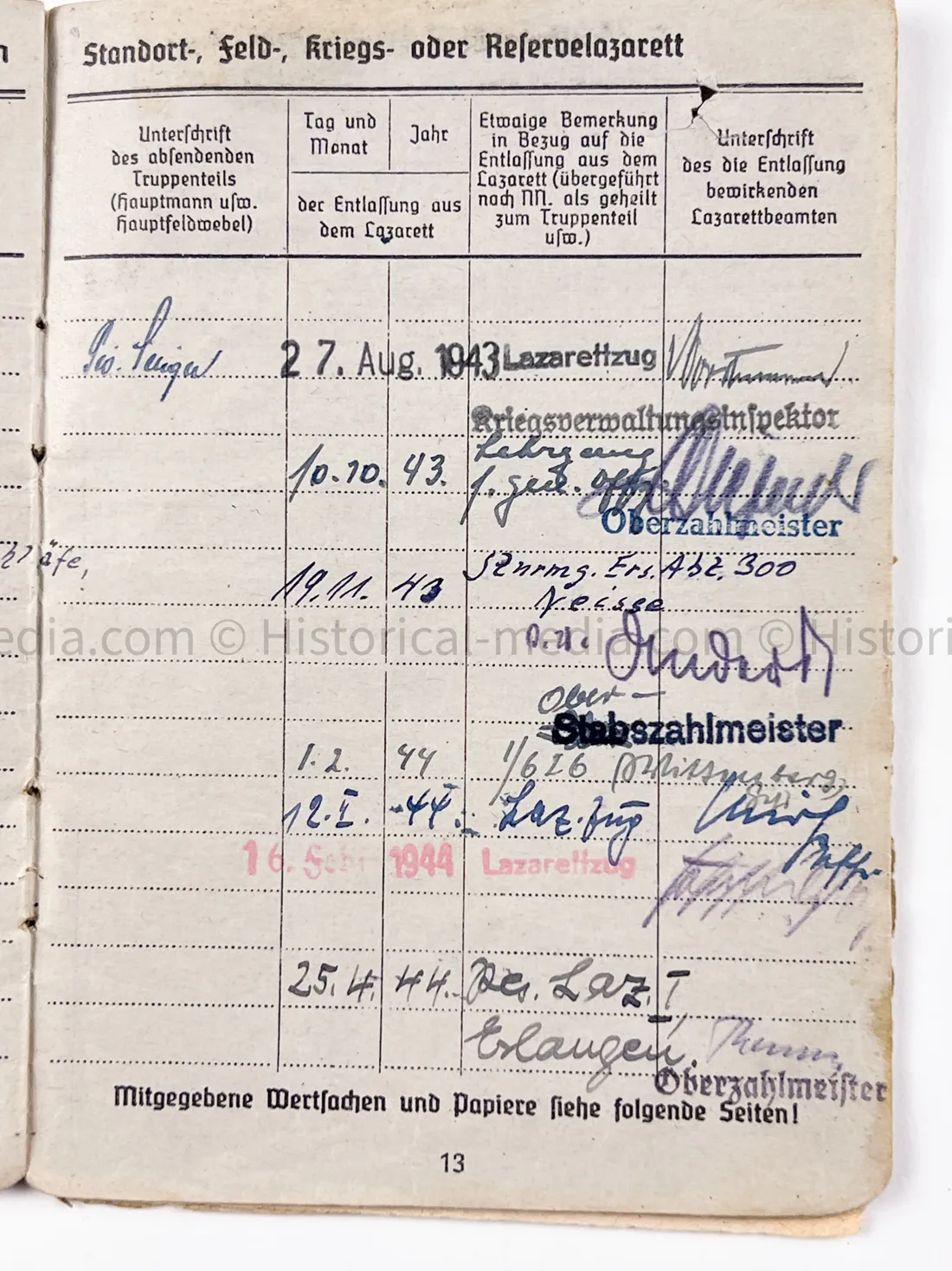 HEER OFFICER SOLDBUCH & AWARD DOCUMENT GROUPING - STURMGESCHÜTZ BATTERIE 667 - GOLD WOUND BADGE