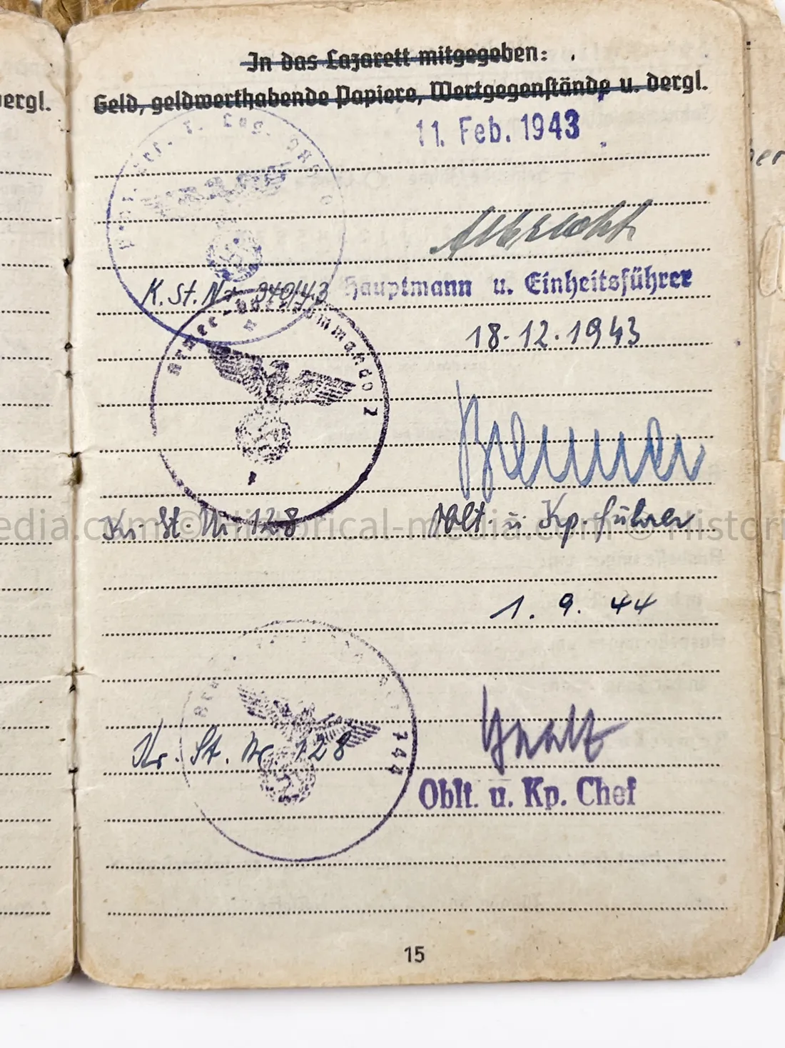 HEER SOLDBUCH - STURMGESCHÜTZ - ARMEE-PANZERJÄGER-ABTEILUNG 744 - JAGDPANZER 38 - HETZER