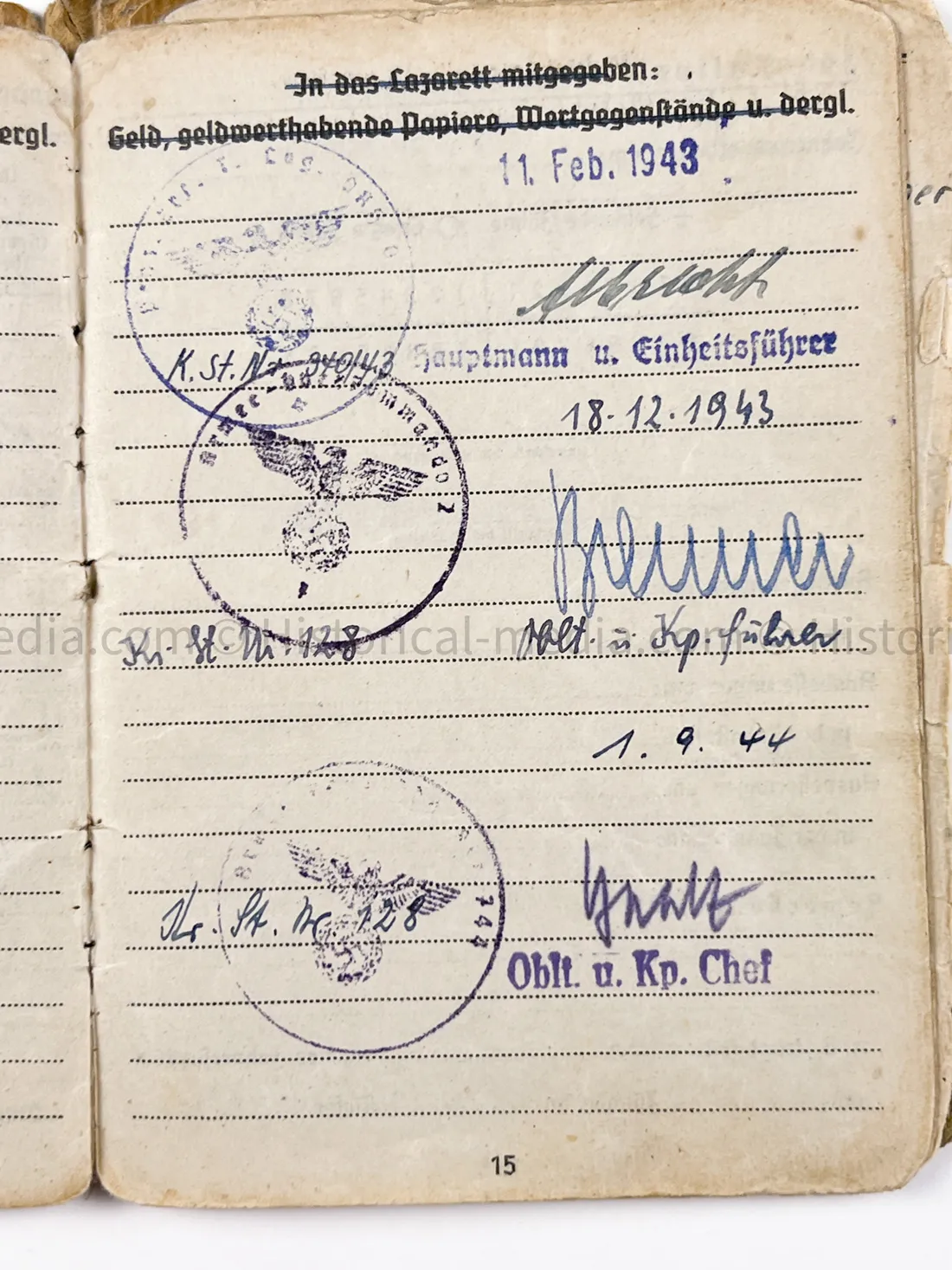 HEER SOLDBUCH - STURMGESCHÜTZ - ARMEE-PANZERJÄGER-ABTEILUNG 744 - JAGDPANZER 38 - HETZER