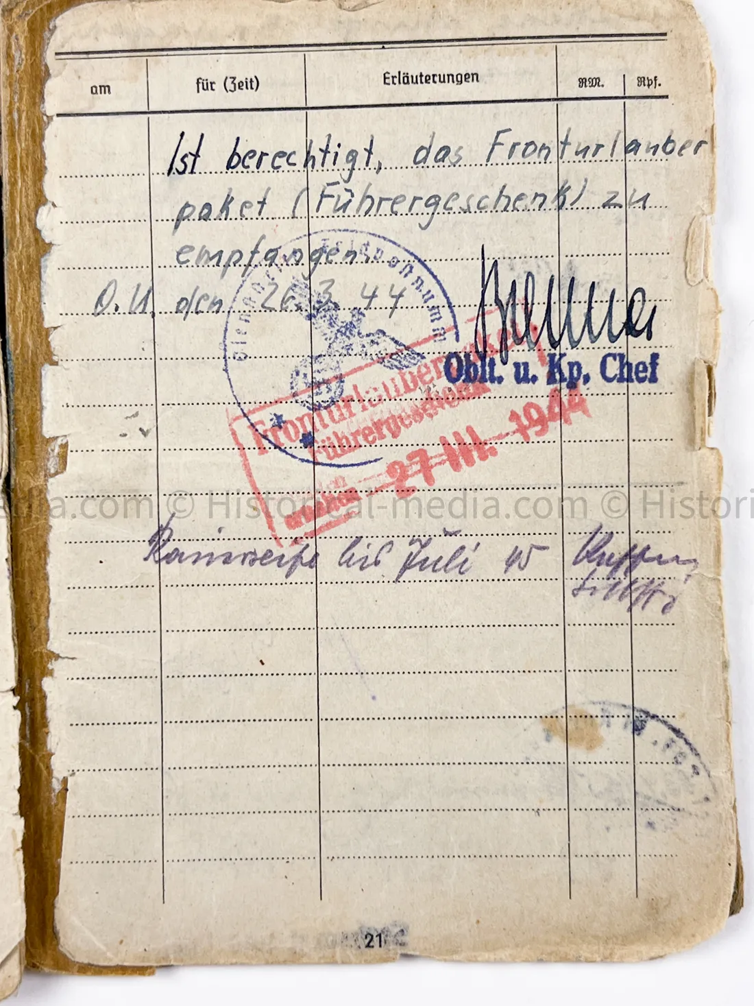 HEER SOLDBUCH - STURMGESCHÜTZ - ARMEE-PANZERJÄGER-ABTEILUNG 744 - JAGDPANZER 38 - HETZER