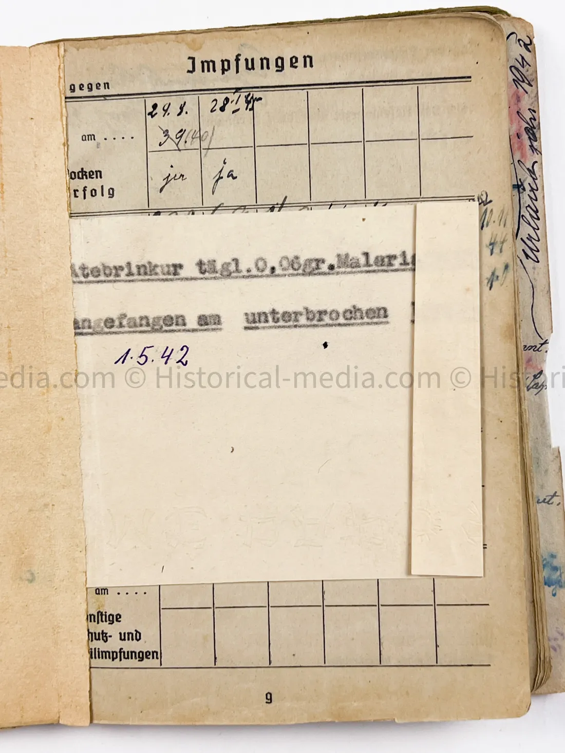 HEER SOLDBUCH - STABSZAHLMEISTER - ORTSKOMMANDANTUR I(V) 891