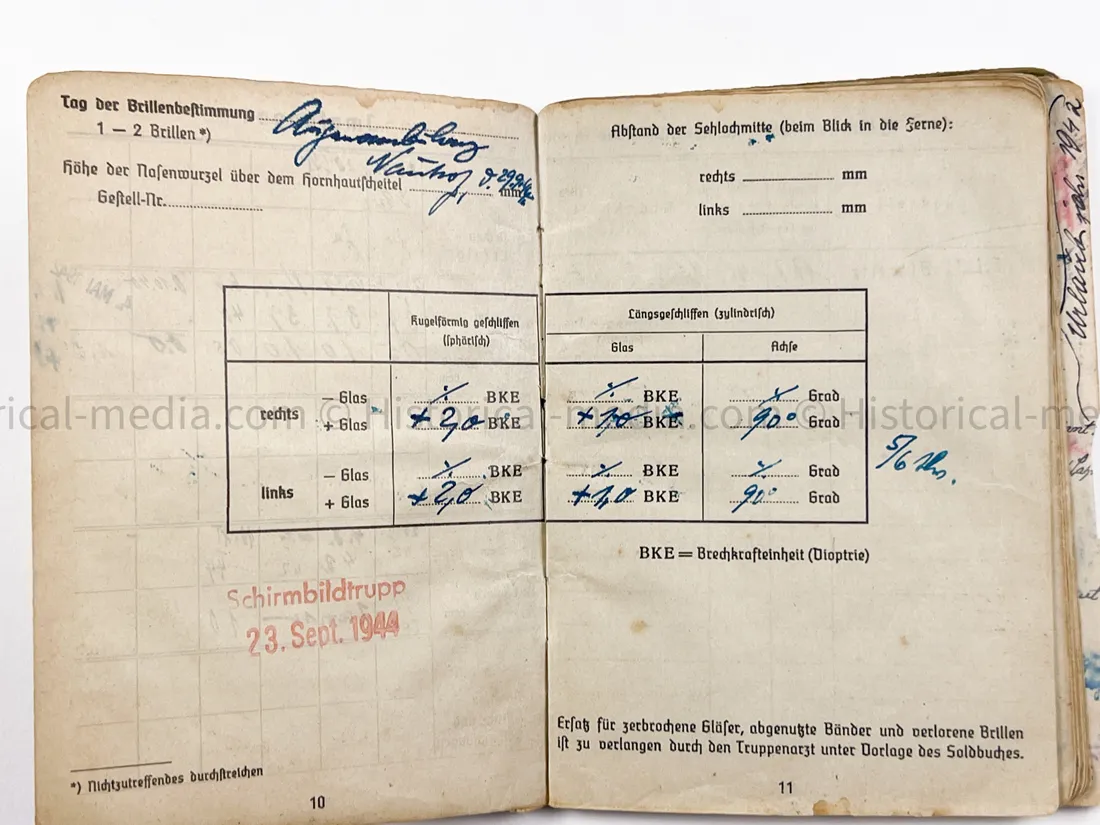 HEER SOLDBUCH - STABSZAHLMEISTER - ORTSKOMMANDANTUR I(V) 891