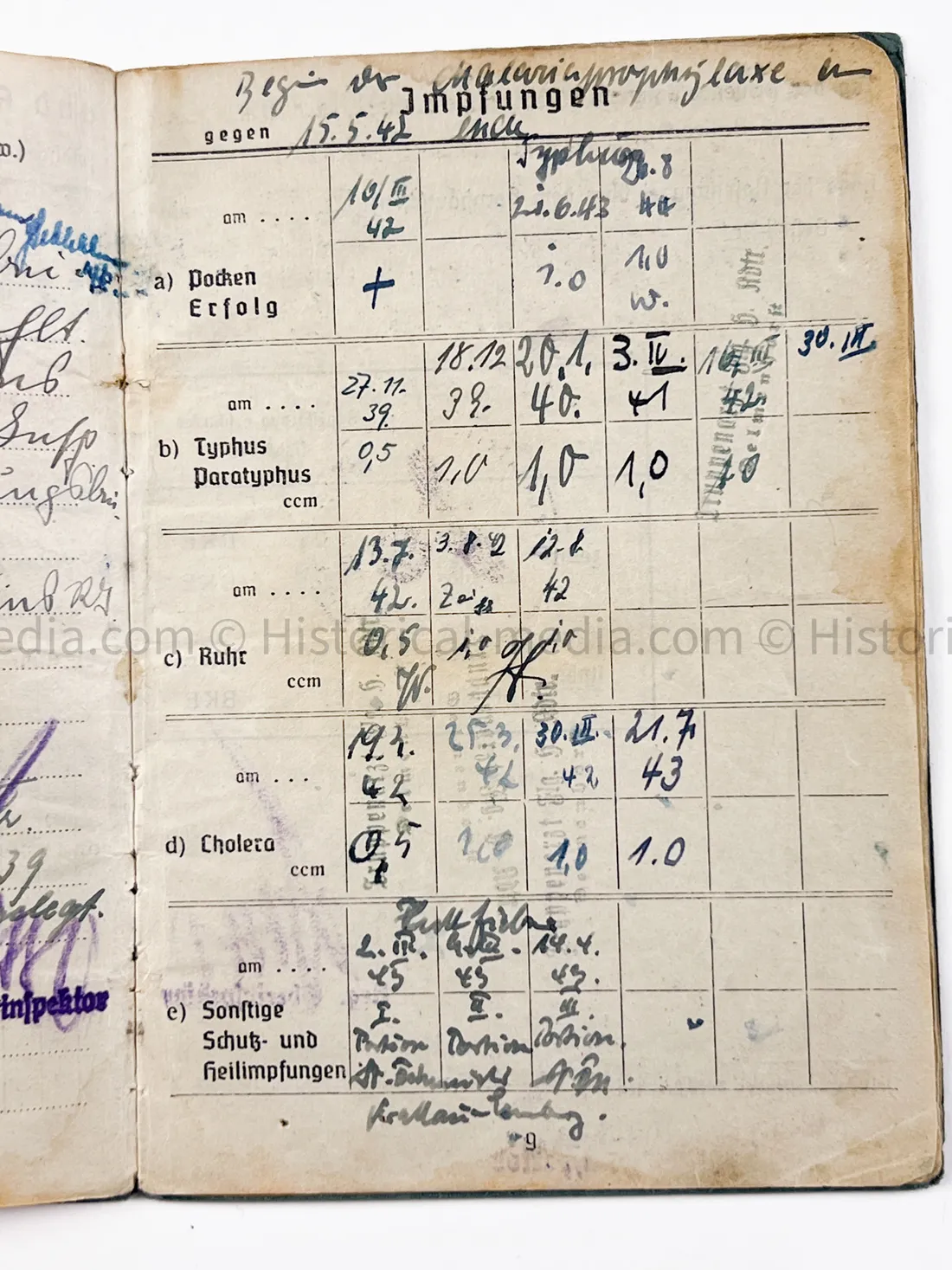 LUFTWAFFE OFFICER SOLDBUCH - FLAK ABTEILUNG Z.B.V. DANZIG - DANZIG KREUZ!