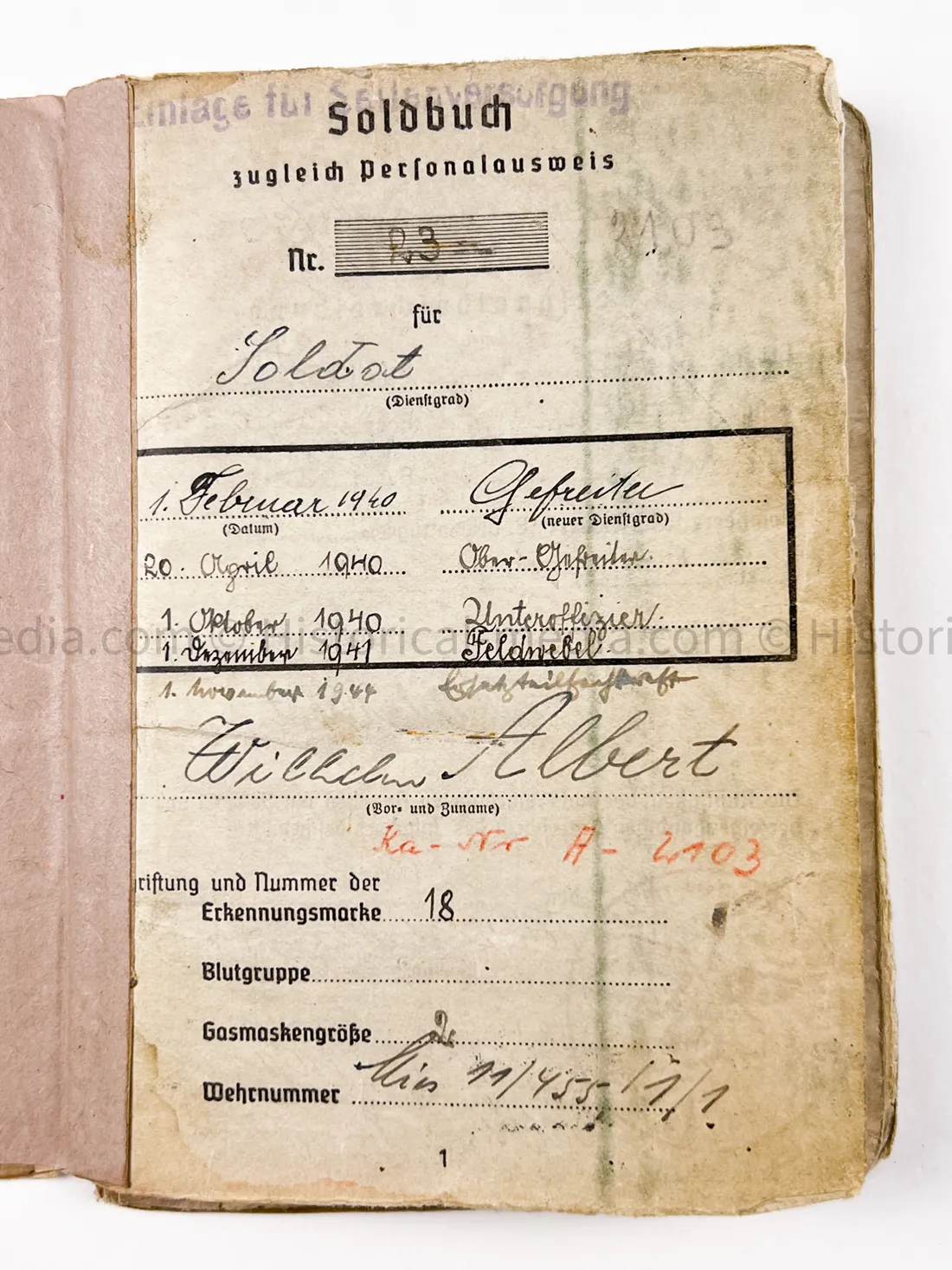 HEER SOLDBUCH - DEUTSCHE WERKSTATT ABTEILUNG - STUG TUNIC - POW BELLARIA