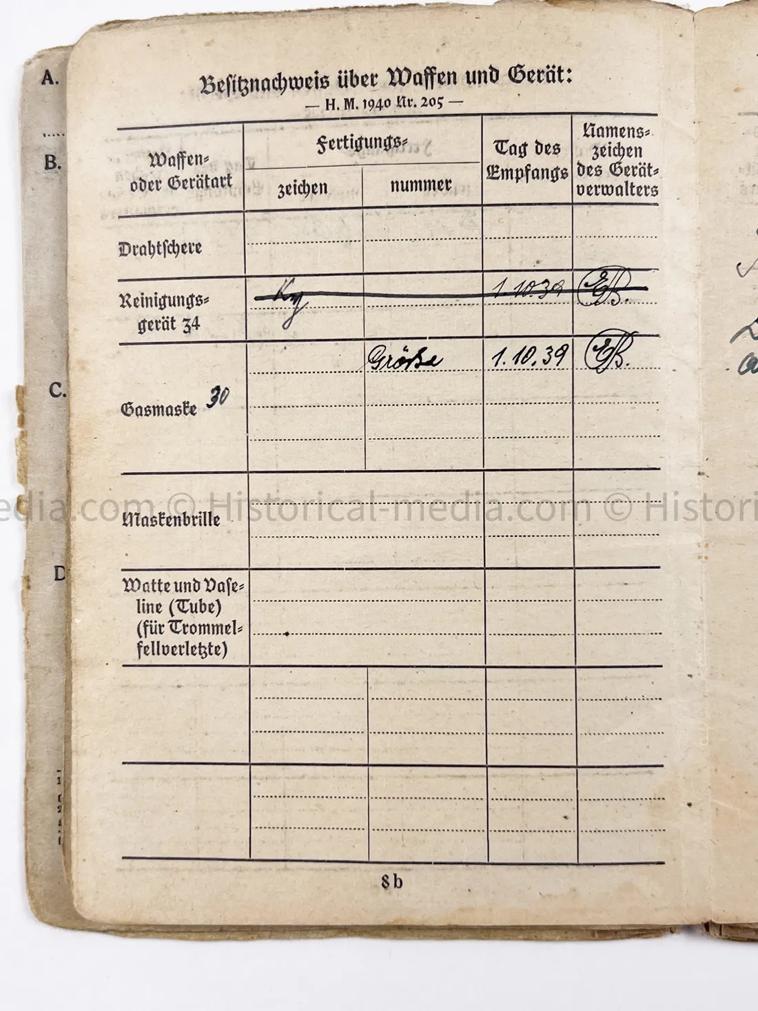 HEER SOLDBUCH - DEUTSCHE WERKSTATT ABTEILUNG - STUG TUNIC - POW BELLARIA