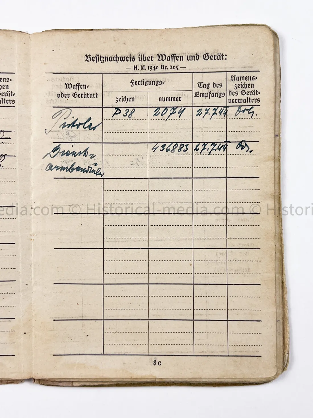 HEER SOLDBUCH - DEUTSCHE WERKSTATT ABTEILUNG - STUG TUNIC - POW BELLARIA