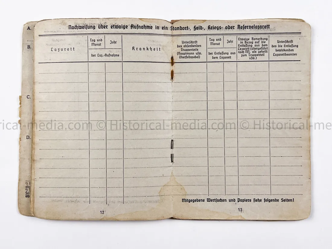 HEER SOLDBUCH - DEUTSCHE WERKSTATT ABTEILUNG - STUG TUNIC - POW BELLARIA