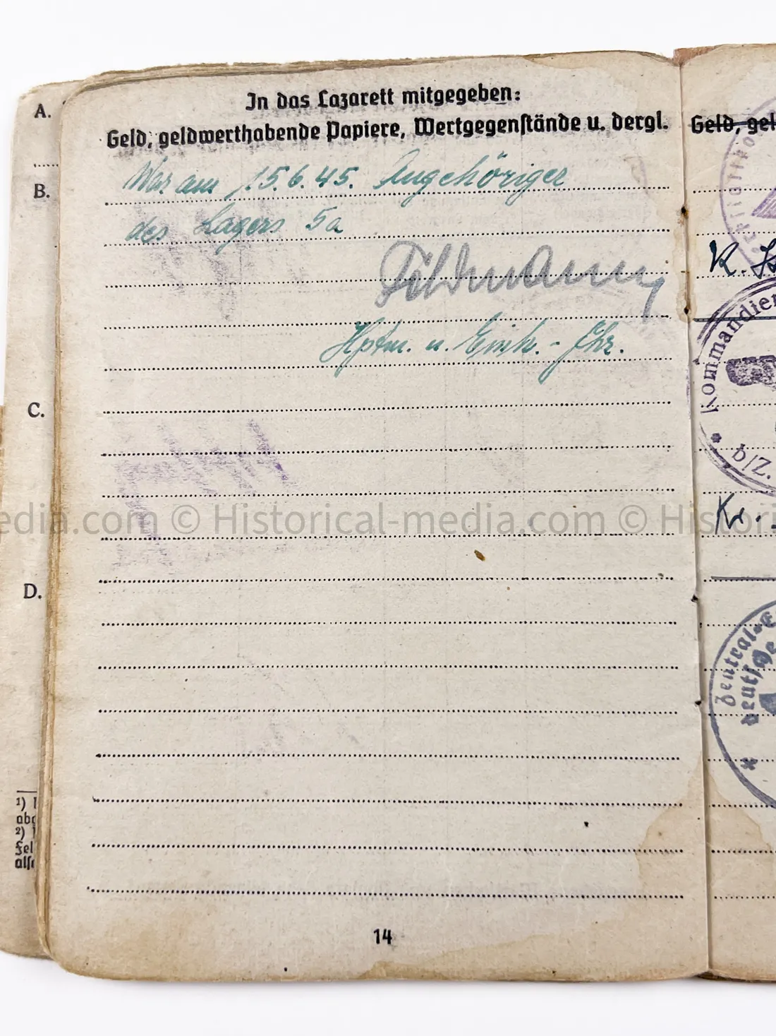HEER SOLDBUCH - DEUTSCHE WERKSTATT ABTEILUNG - STUG TUNIC - POW BELLARIA