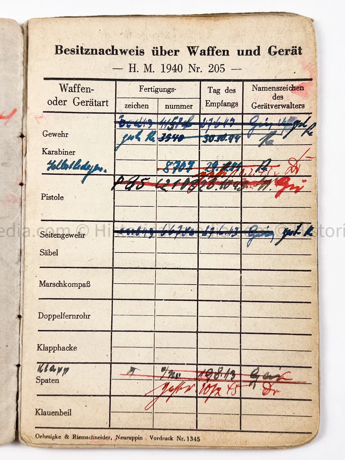 HEER SOLDBUCH - 1.(Sf.)/ PANZER JAEGER ABTEILUNG 376 - 376. INFANTERIE DIVISION