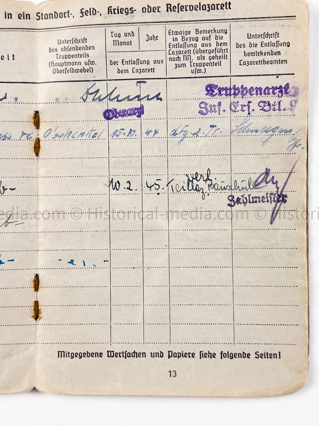 HEER SOLDBUCH - 1.(Sf.)/ PANZER JAEGER ABTEILUNG 376 - 376. INFANTERIE DIVISION