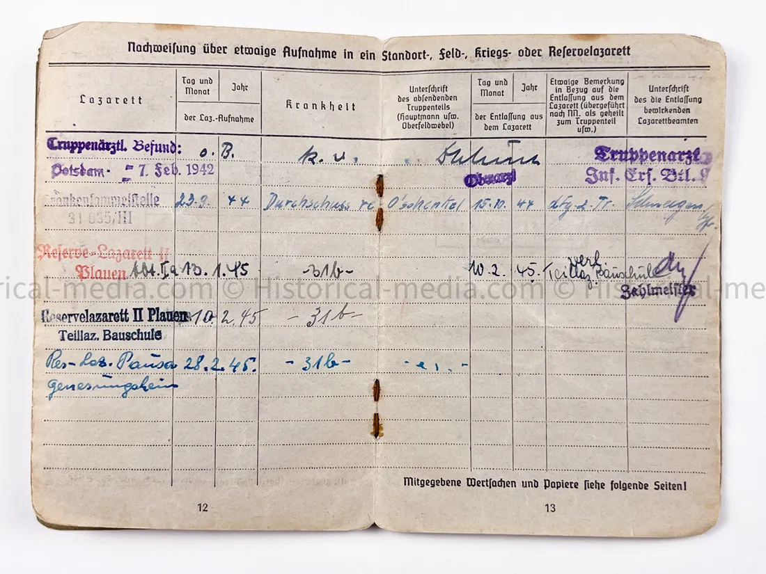 HEER SOLDBUCH - 1.(Sf.)/ PANZER JAEGER ABTEILUNG 376 - 376. INFANTERIE DIVISION