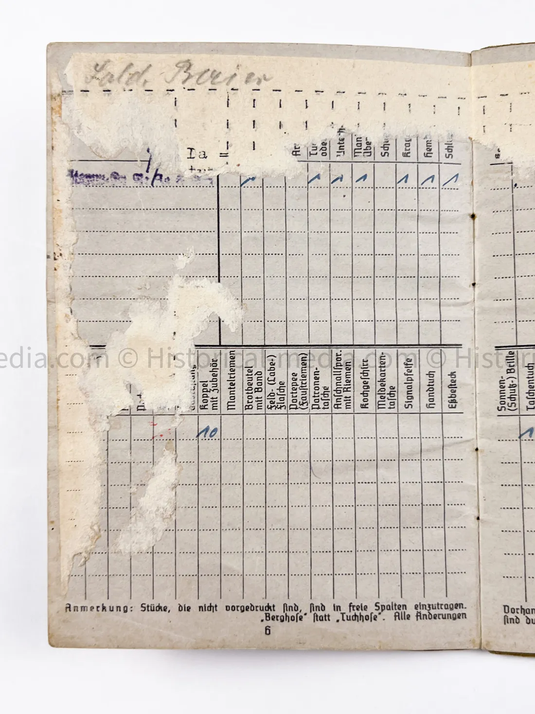 HEER SOLDBUCH - STURMGESCHÜTZ - KOMMANDO HECKER