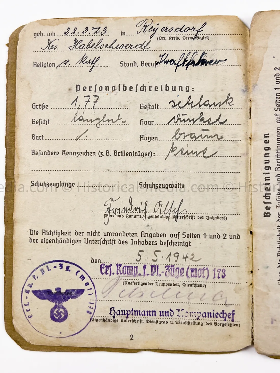 HEER SOLDBUCH - STURMGESCHÜTZ - 26. PANZER DIVISION - SALERNO, NETTUNO, ANZIO