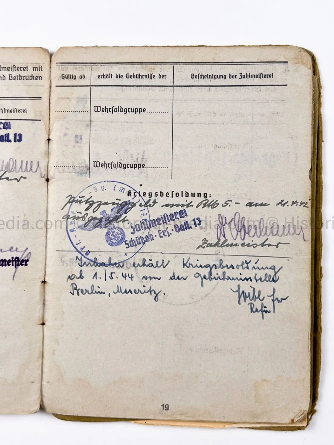 HEER SOLDBUCH - STURMGESCHÜTZ - 26. PANZER DIVISION - SALERNO, NETTUNO, ANZIO