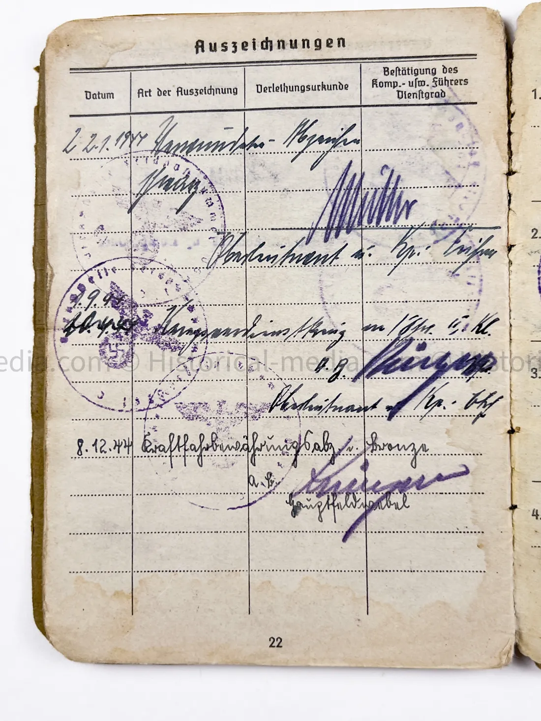 HEER SOLDBUCH - STURMGESCHÜTZ - 26. PANZER DIVISION - SALERNO, NETTUNO, ANZIO