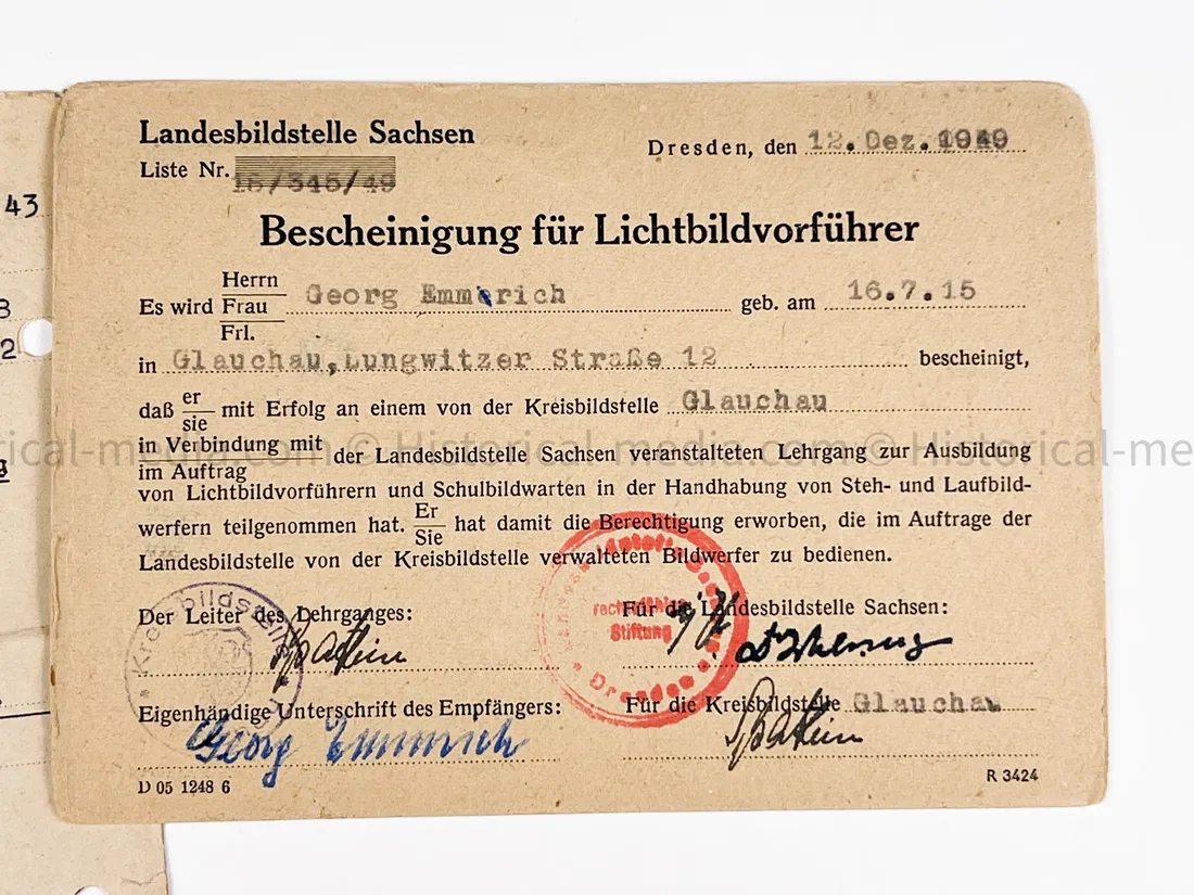 HEER WEHRPASS - ARTILLERIE LEHR REGIMENT 30.5 cm Mörser + 22. PANZER DIVISION