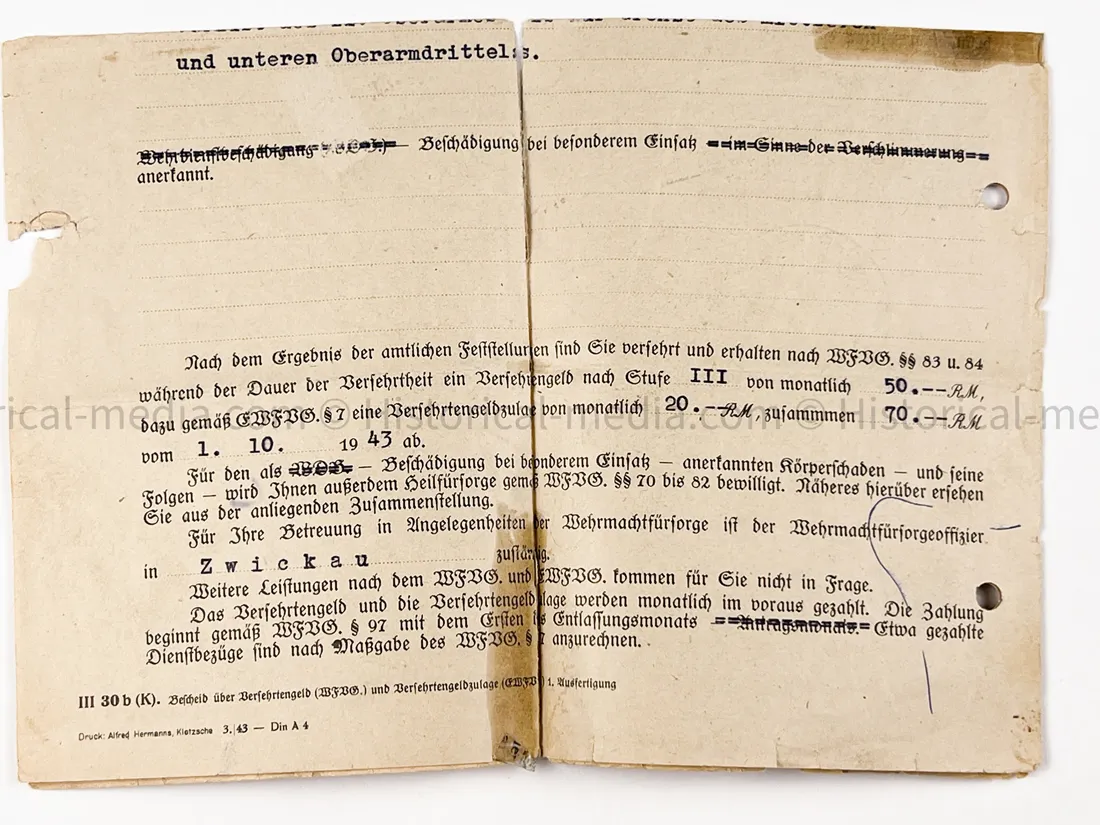 HEER WEHRPASS - ARTILLERIE LEHR REGIMENT 30.5 cm Mörser + 22. PANZER DIVISION