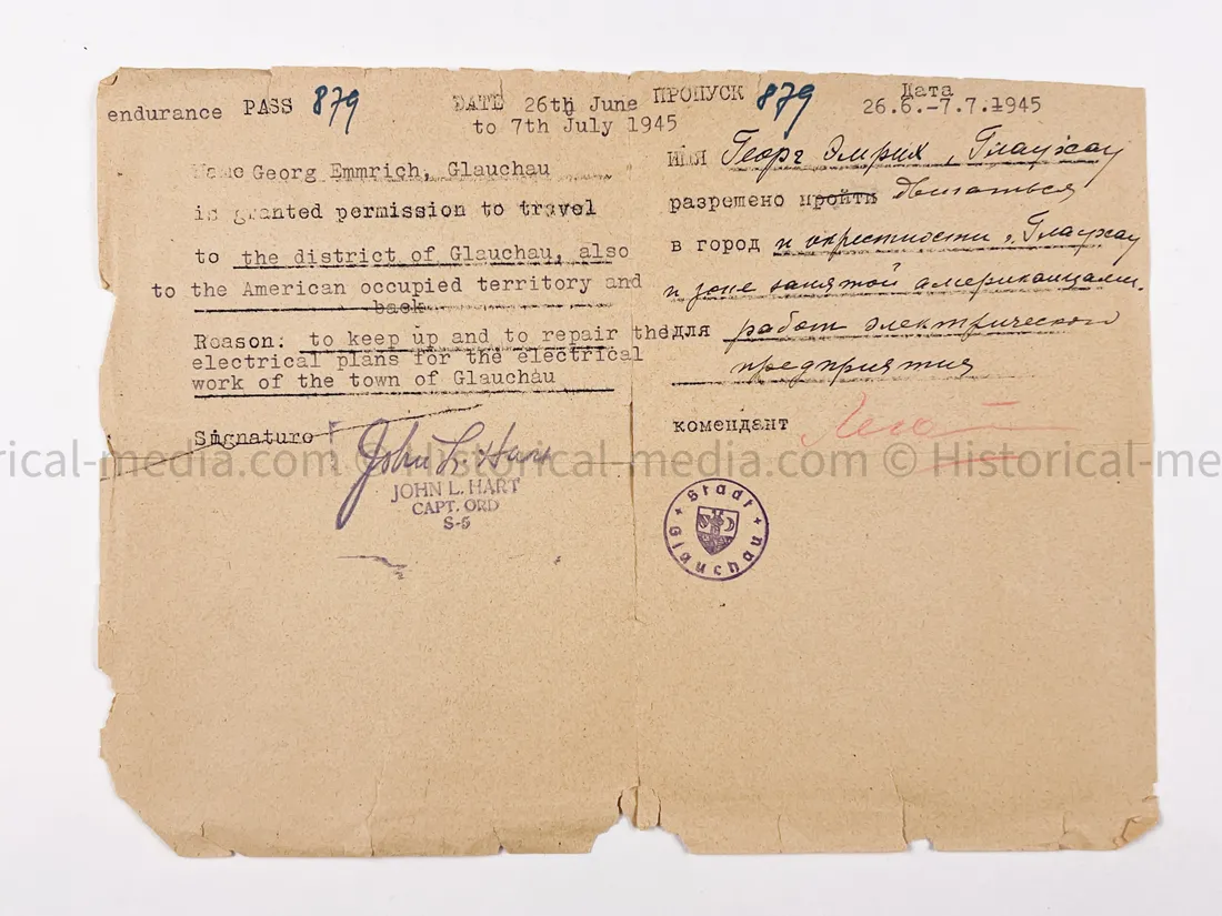 HEER WEHRPASS - ARTILLERIE LEHR REGIMENT 30.5 cm Mörser + 22. PANZER DIVISION