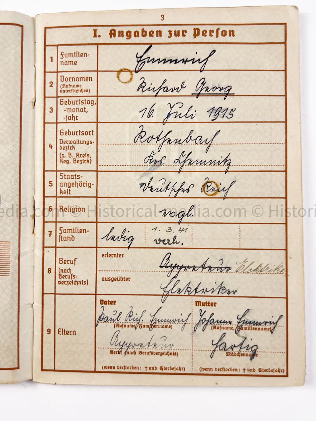 HEER WEHRPASS - ARTILLERIE LEHR REGIMENT 30.5 cm Mörser + 22. PANZER DIVISION