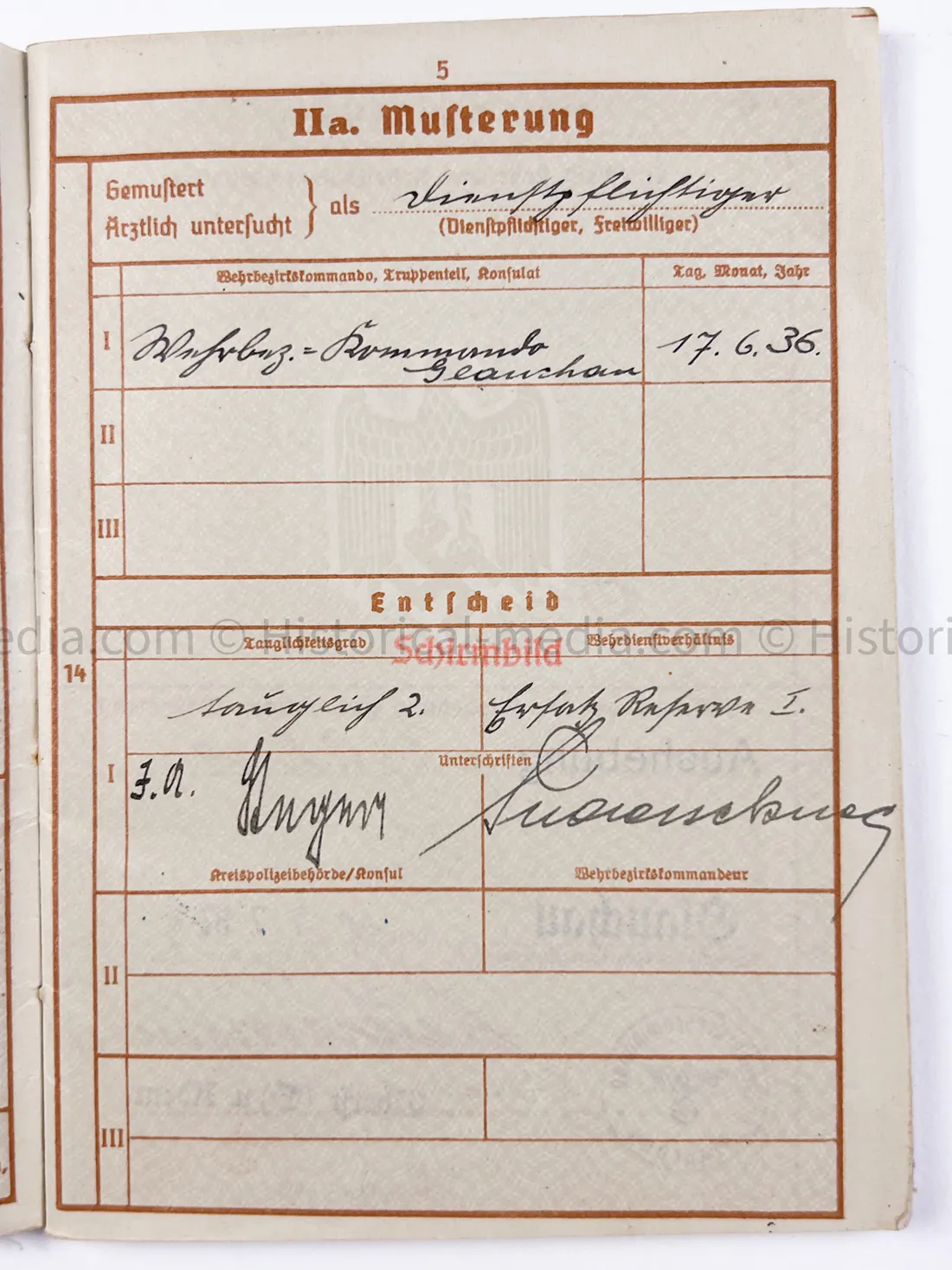 HEER WEHRPASS - ARTILLERIE LEHR REGIMENT 30.5 cm Mörser + 22. PANZER DIVISION