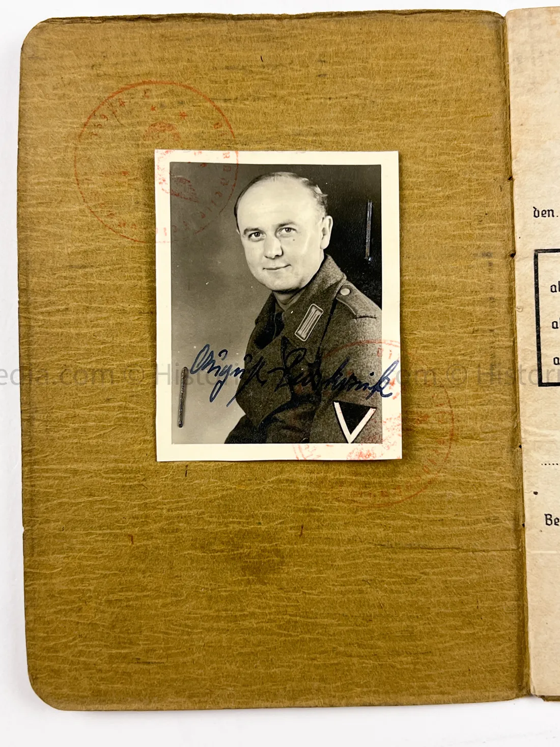 HEER SOLDBUCH & AWARD DOCUMENT GROUPING - HEERES FLAK - 7. PANZER DIVISION - KURLAND
