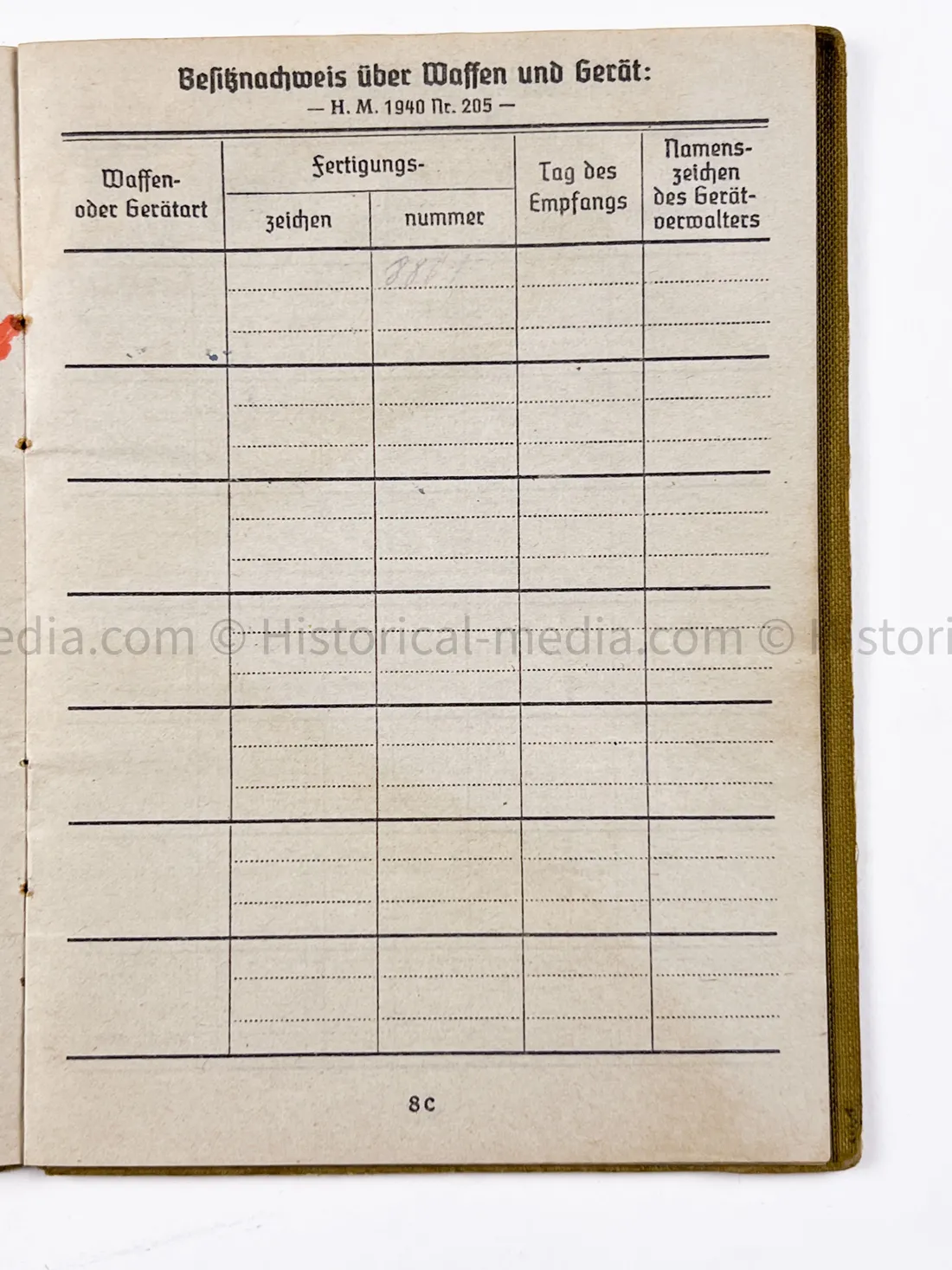 HEER SOLDBUCH & AWARD DOCUMENT GROUPING - HEERES FLAK - 7. PANZER DIVISION - KURLAND