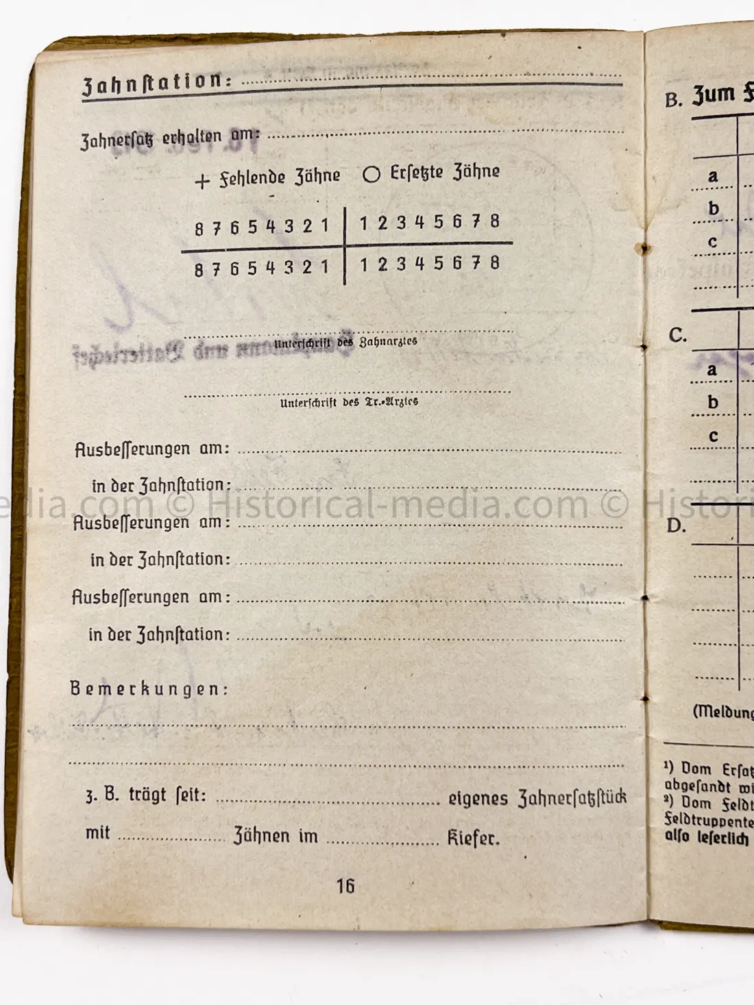 HEER SOLDBUCH & AWARD DOCUMENT GROUPING - HEERES FLAK - 7. PANZER DIVISION - KURLAND