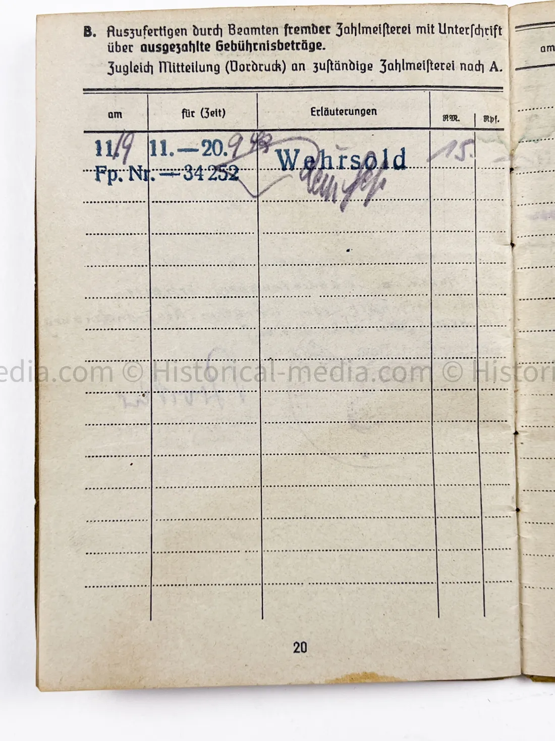 HEER SOLDBUCH & AWARD DOCUMENT GROUPING - HEERES FLAK - 7. PANZER DIVISION - KURLAND