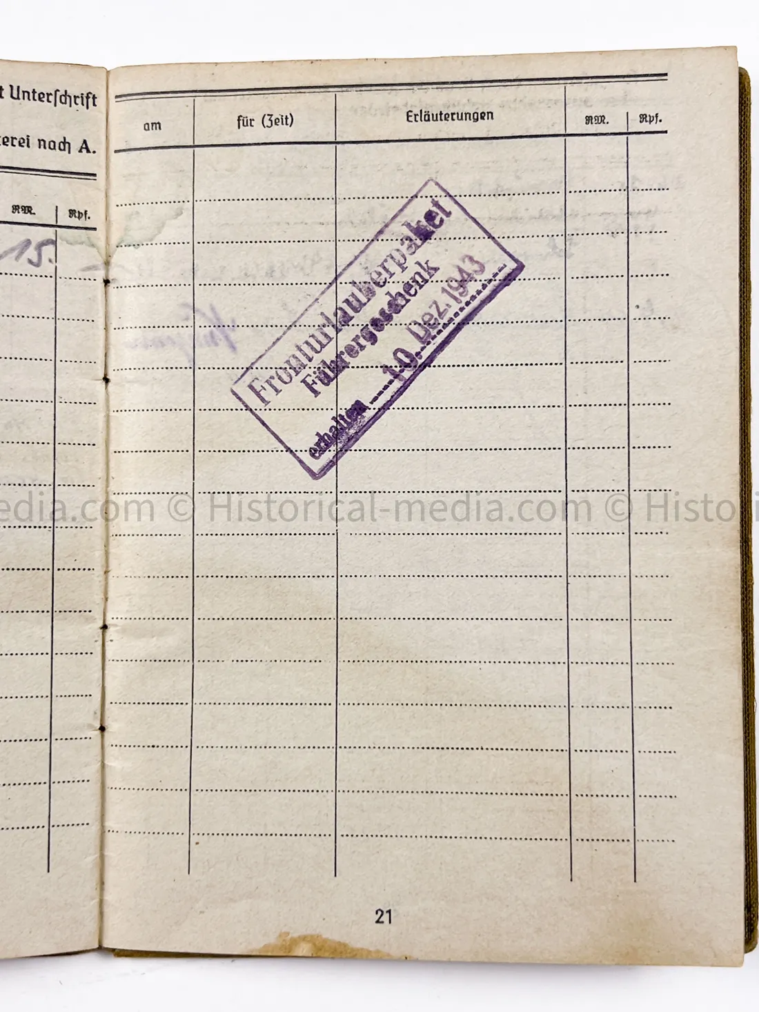 HEER SOLDBUCH & AWARD DOCUMENT GROUPING - HEERES FLAK - 7. PANZER DIVISION - KURLAND