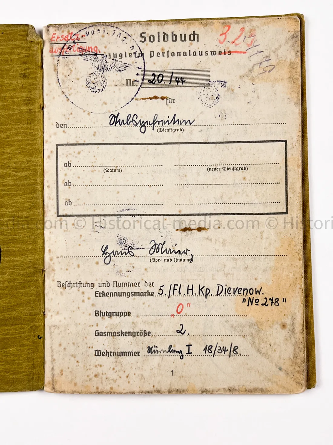 HEER SOLDBUCH - ARMEE PANZER JÄGER ABTEILUNG 744 - MARDER II + HETZER