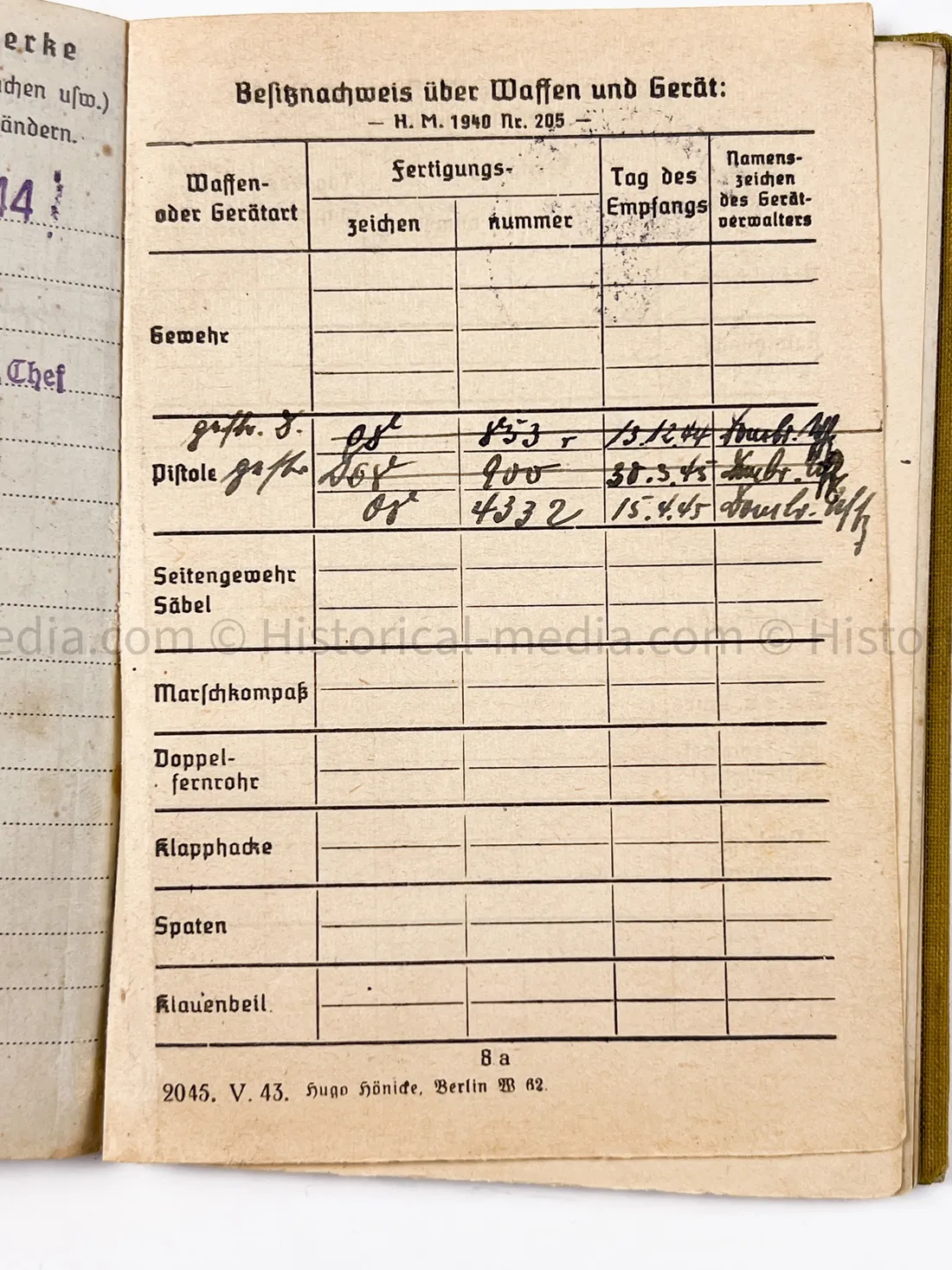 HEER SOLDBUCH - ARMEE PANZER JÄGER ABTEILUNG 744 - MARDER II + HETZER