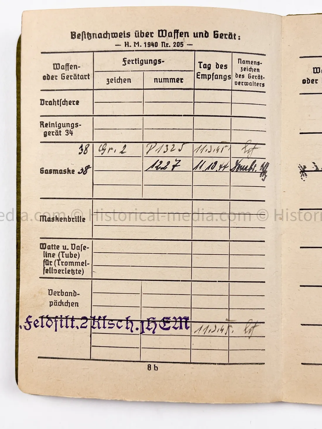 HEER SOLDBUCH - ARMEE PANZER JÄGER ABTEILUNG 744 - MARDER II + HETZER