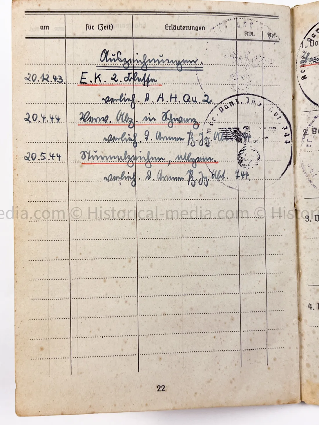 HEER SOLDBUCH - ARMEE PANZER JÄGER ABTEILUNG 744 - MARDER II + HETZER