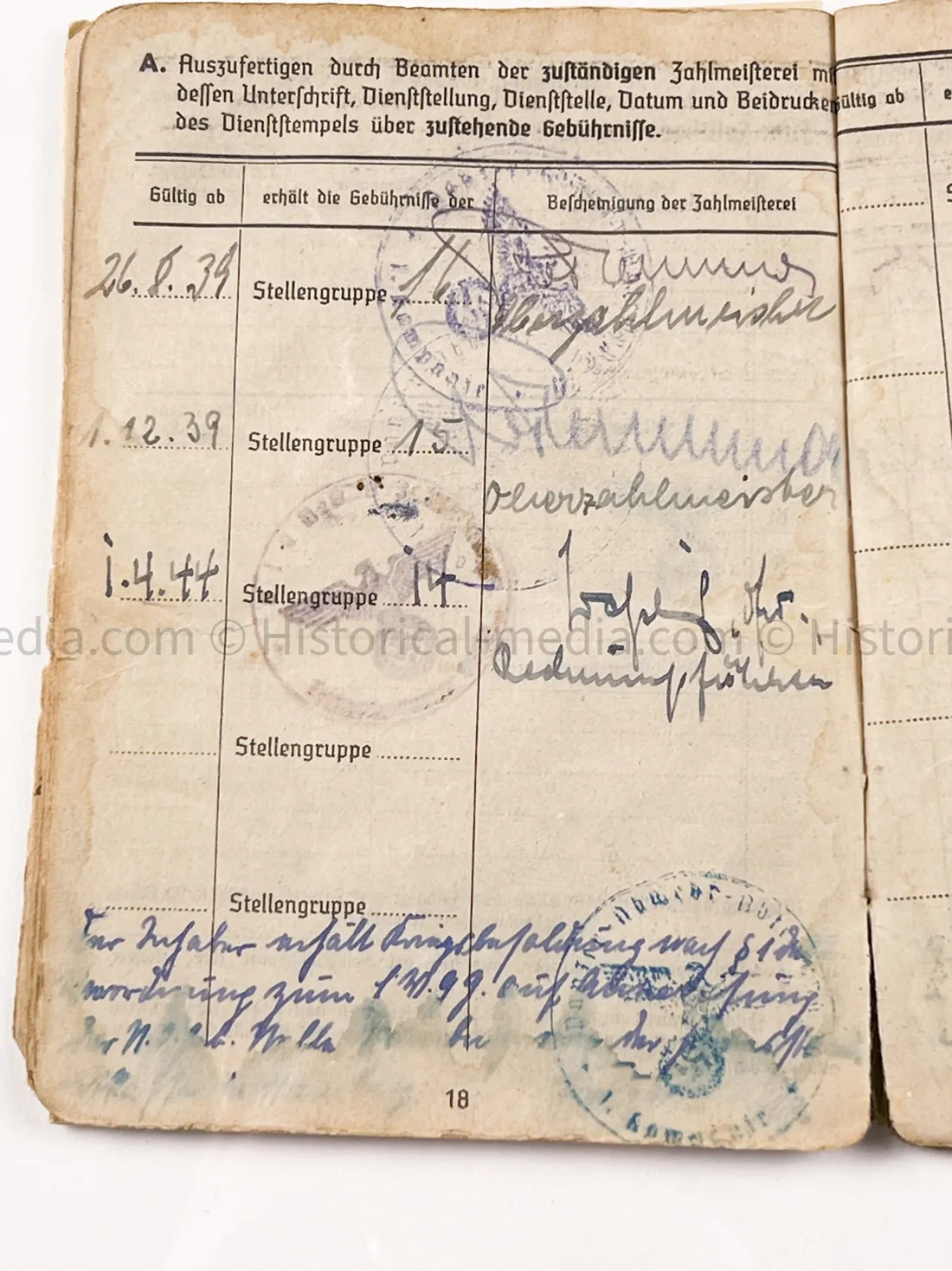 HEER SOLDBUCH - PANZER JÄGER ABTEILUNG 20 - 30. PANZER GRENADIER DIVISION - - SUDETENLAND, POLAND, FRANCE, RUSSIA, BATTLE OF BERLIN - NINE AWARDS!