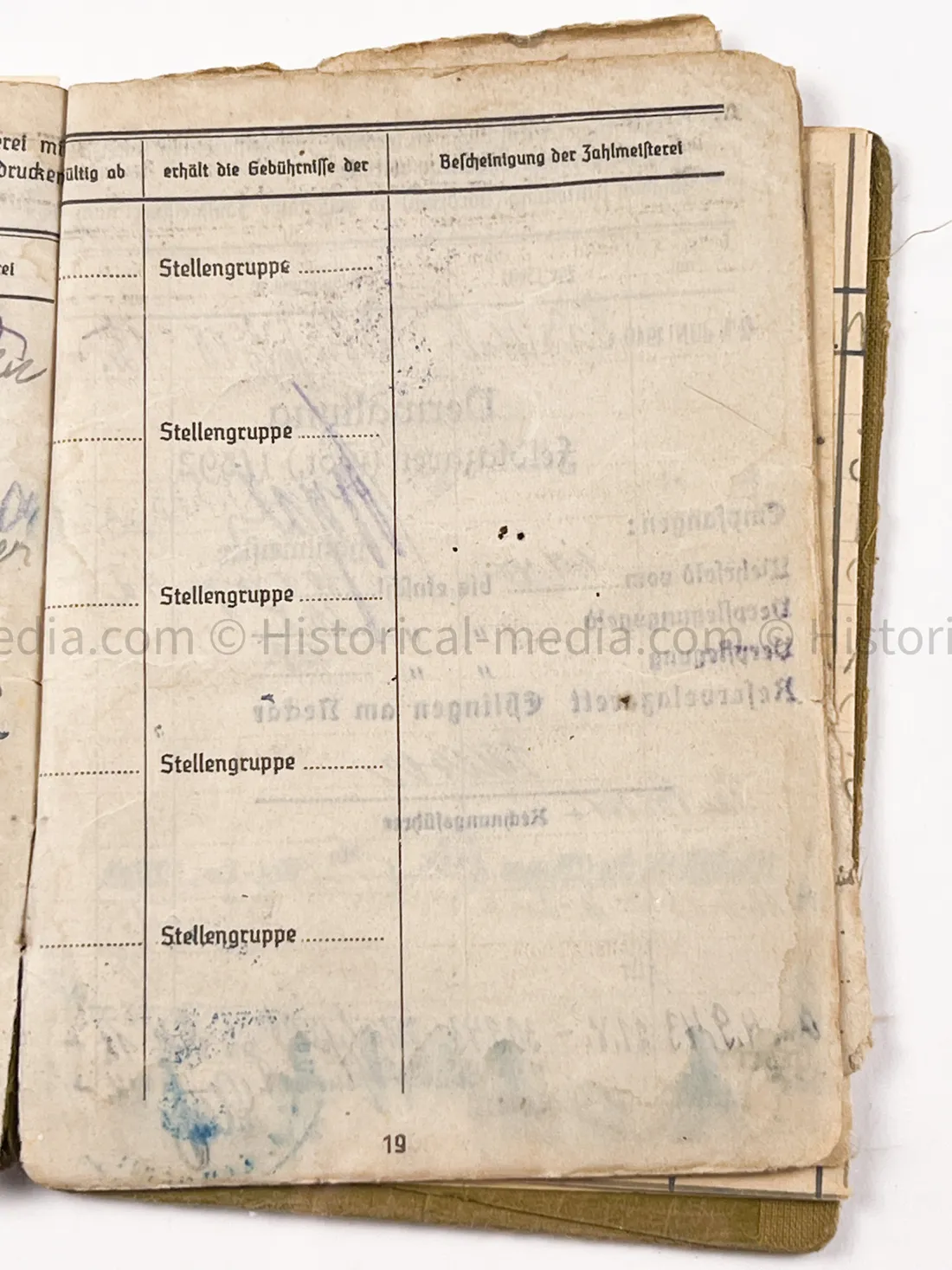 HEER SOLDBUCH - PANZER JÄGER ABTEILUNG 20 - 30. PANZER GRENADIER DIVISION - - SUDETENLAND, POLAND, FRANCE, RUSSIA, BATTLE OF BERLIN - NINE AWARDS!