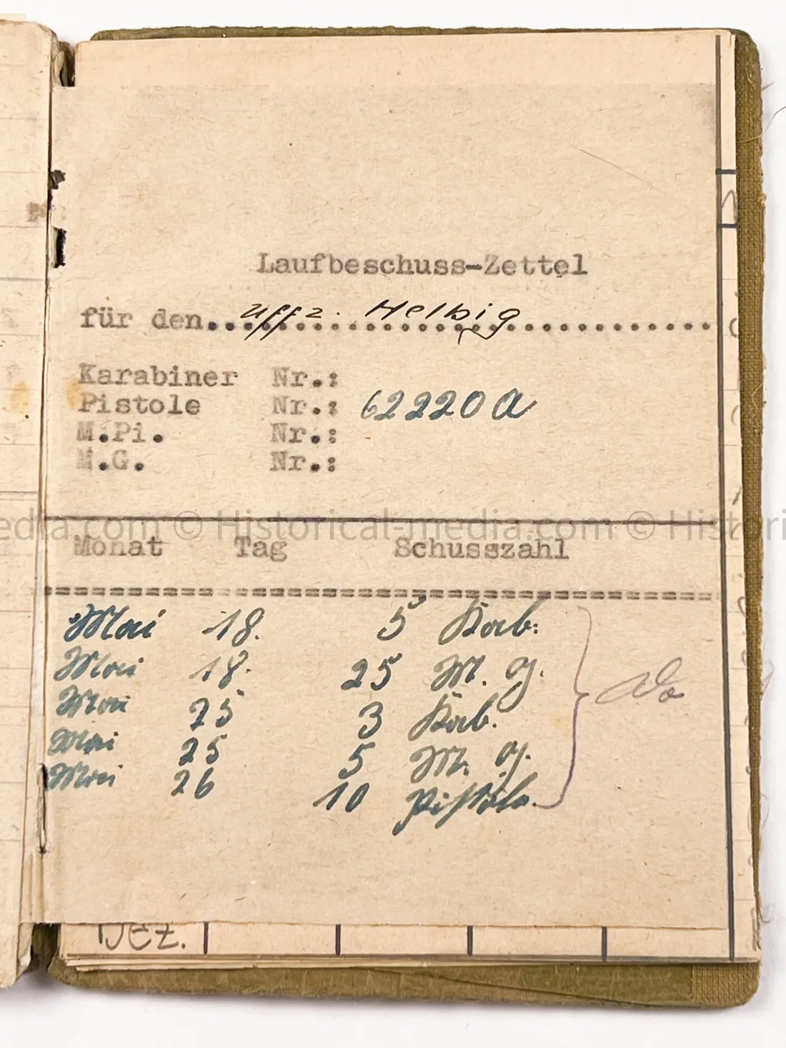 HEER SOLDBUCH - PANZER JÄGER ABTEILUNG 20 - 30. PANZER GRENADIER DIVISION - - SUDETENLAND, POLAND, FRANCE, RUSSIA, BATTLE OF BERLIN - NINE AWARDS!