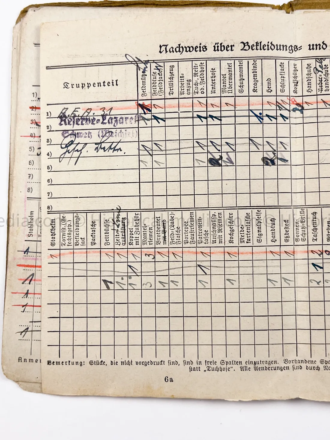 HEER SOLDBUCH - ARTILLERIE REGIMENT 67 - STURMGESCHÜTZ