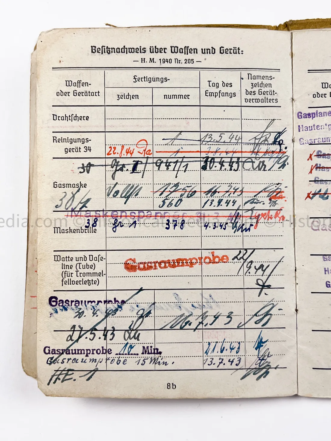HEER SOLDBUCH - ARTILLERIE REGIMENT 67 - STURMGESCHÜTZ