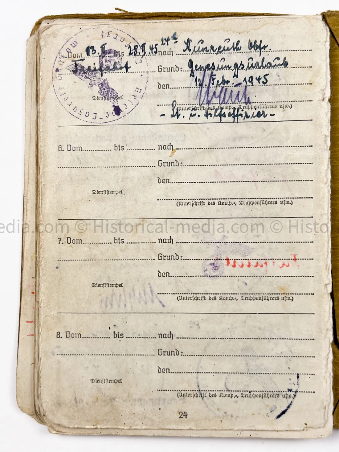 HEER SOLDBUCH - ARTILLERIE REGIMENT 67 - STURMGESCHÜTZ