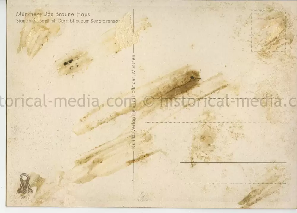 COLOR PROPAGANDA CARD - DAS BRAUNE HAUS - INTERIOR VIEW